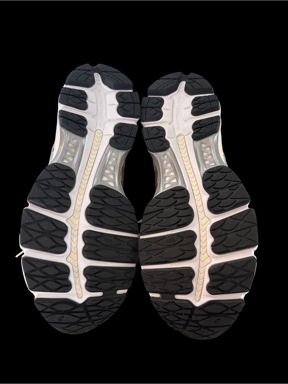 Asics Men's Athletic Sneakers in Cream, Silver & Maroon - Picture 5 of 5